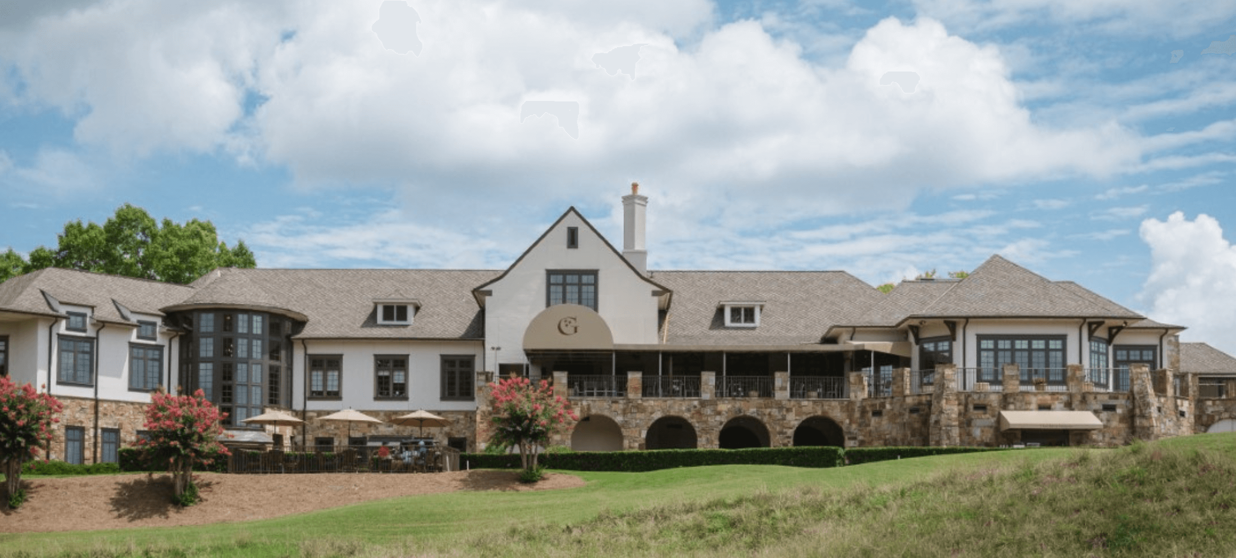 back of clubhouse